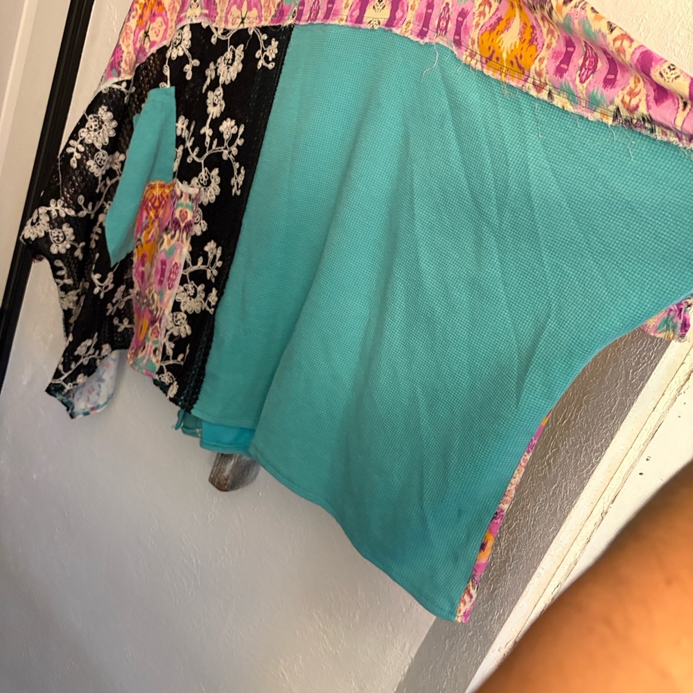 Pol Multicolor Patchwork Top - image 5